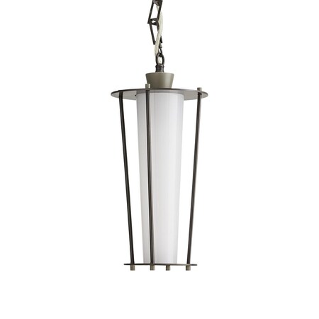 Arteriors 49216 Sorel - 1 Light Outdoor Pendant, Aged Iron Finish with Opal Glass